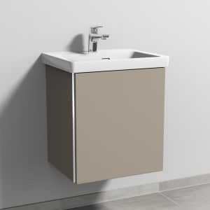 Sanipa 3way Keramikwaschtisch Subway 3.0 mit Waschtischunterschrank 50 x 40 cm, Türanschlag rechts