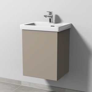 Sanipa 3way Keramikwaschtisch Subway 3.0 mit Waschtischunterschrank 45 x 37 cm, Türanschlag links