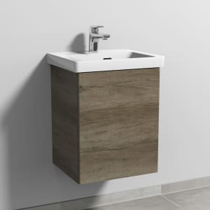 Sanipa 3way Keramikwaschtisch Subway 3.0 mit Waschtischunterschrank 45 x 37 cm, Türanschlag rechts