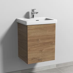 Sanipa 3way Keramikwaschtisch Subway 3.0 mit Waschtischunterschrank 45 x 37 cm, Türanschlag rechts