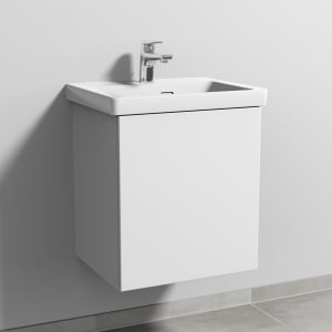 Sanipa 3way Keramikwaschtisch Subway 3.0 mit Waschtischunterschrank 50 x 40 cm, Türanschlag rechts