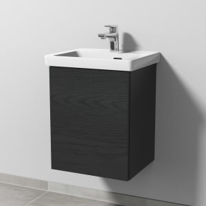 Sanipa 3way Keramikwaschtisch Subway 3.0 mit Waschtischunterschrank 45 x 37 cm, Türanschlag links