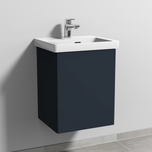 Sanipa 3way Keramikwaschtisch Subway 3.0 mit Waschtischunterschrank 45 x 37 cm, Türanschlag rechts