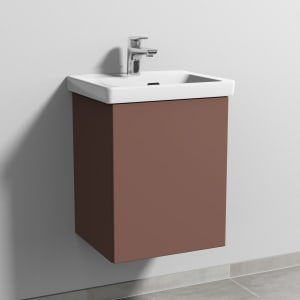 Sanipa 3way Keramikwaschtisch Subway 3.0 mit Waschtischunterschrank 45 x 37 cm, Türanschlag rechts