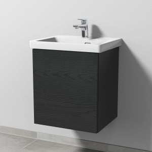 Sanipa 3way Keramikwaschtisch Subway 3.0 mit Waschtischunterschrank 50 x 40 cm, Türanschlag links