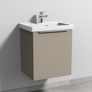 Sanipa 3way Keramikwaschtisch Subway 3.0 mit Waschtischunterschrank 50 x 40 cm, Türanschlag rechts