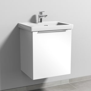 Sanipa 3way Keramikwaschtisch Subway 3.0 mit Waschtischunterschrank 50 x 40 cm, Türanschlag rechts