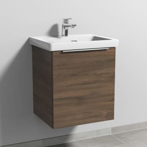 Sanipa 3way Keramikwaschtisch Subway 3.0 mit Waschtischunterschrank 50 x 40 cm, Türanschlag rechts