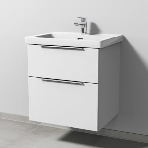 Sanipa 3way Keramikwaschtisch Subway 3.0 mit Waschtischunterschrank 60 x 47 cm, mit 2 Auszügen