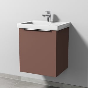 Sanipa 3way Keramikwaschtisch Subway 3.0 mit Waschtischunterschrank 50 x 40 cm, Türanschlag links