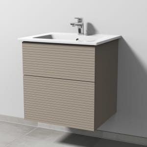 Villeroy & Boch Venticello Waschtisch mit Sanipa 3way-Struktur Unterschrank 60 cm