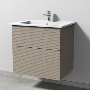 Villeroy & Boch Venticello Waschtisch mit Sanipa 3way-Struktur Unterschrank 65 cm