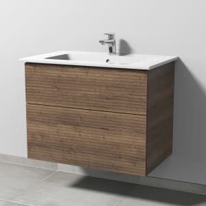 Villeroy & Boch Venticello Waschtisch mit Sanipa 3way-Struktur Unterschrank 80 cm