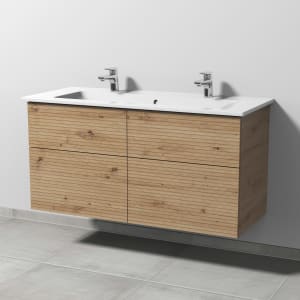 Villeroy & Boch Venticello Waschtisch mit Sanipa 3way-Struktur Unterschrank 120 cm