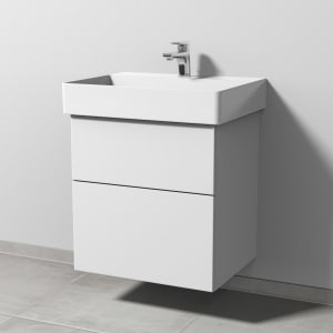 Sanipa 3way Waschtischunterbau für Keramik-Waschtisch Dura Square 60 cm, 2 Auszüge mit Push to open