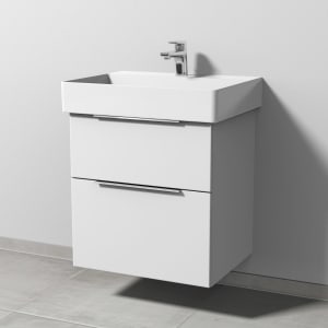 Sanipa 3way Waschtischunterbau für Keramik-Waschtisch Dura Square 60 cm, 2 Auszüge mit Aufsatzgriff