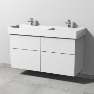 Sanipa 3way Waschtischunterbau für Keramik-Waschtisch Dura Square 120 cm, 4 Auszüge mit Push to open