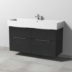 Sanipa 3way Waschtischunterbau für Keramik-Waschtisch Vero Air 120 cm, 4 Auszüge mit Aufsatzgriff
