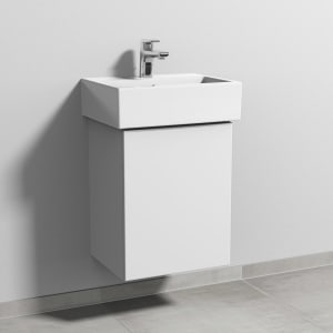 Sanipa 3way Waschtischunterbau für Keramik-Waschtisch Vero Air 45 cm, 1 Tür, Anschlag rechts, mit Push to open