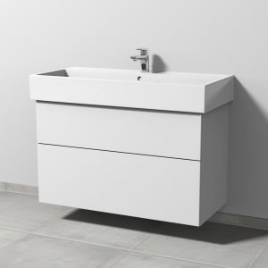 Sanipa 3way Waschtischunterbau für Keramik-Waschtisch Vero Air 100 cm, 2 Auszüge mit Push to open