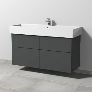 Sanipa 3way Waschtischunterbau für Keramik-Waschtisch Vero Air 120 cm, 4 Auszüge mit Push to open
