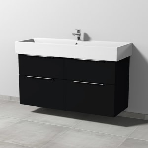 Sanipa 3way Waschtischunterbau für Keramik-Waschtisch Vero Air 120 cm, 4 Auszüge mit Aufsatzgriff