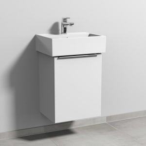 Sanipa 3way Waschtischunterbau für Keramik-Waschtisch Vero Air 45 cm, 1 Tür, Anschlag rechts, mit Aufsatzgriff