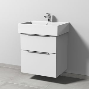 Sanipa 3way Waschtischunterbau für Keramik-Waschtisch Vero Air 60 cm, 2 Auszüge mit Aufsatzgriff