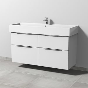 Sanipa 3way Waschtischunterbau für Keramik-Waschtisch Vero Air 120 cm, 4 Auszüge mit Aufsatzgriff