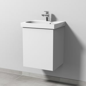 Sanipa 3way Waschtischunterbau für Keramik-Waschtisch Acanto 45 cm, 1 Tür , Anschlag links, mit Push to open