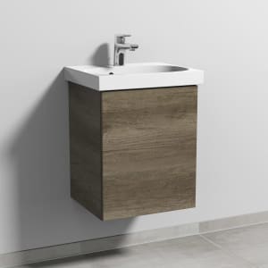 Sanipa 3way Waschtischunterbau für Keramik-Waschtisch Acanto 45 cm, 1 Tür , Anschlag rechts, mit Push to open