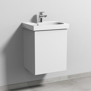 Sanipa 3way Waschtischunterbau für Keramik-Waschtisch Acanto 45 cm, 1 Tür , Anschlag rechts, mit Push to open