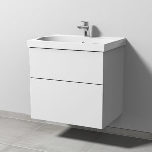 Sanipa 3way Waschtischunterbau für Keramik-Waschtisch Acanto 65 cm, 2 Auszüge mit Push to open