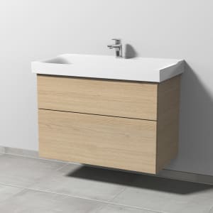 Sanipa 3way Waschtischunterbau für Keramik-Waschtisch Xeno² 90 cm, 2 Auszüge mit Push to open