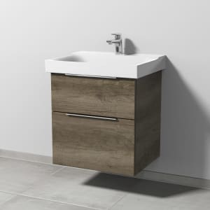 Sanipa 3way Waschtischunterbau für Keramik-Waschtisch Xeno² 60 cm, 2 Auszüge mit Aufsatzgriff