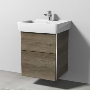 Sanipa 3way Waschtischunterbau für Keramik-Waschtisch Pro A 55 cm, 2 Auszüge mit Griffleisten