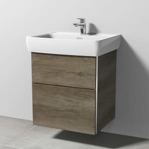 Sanipa 3way Waschtischunterbau für Keramik-Waschtisch Pro A 60 cm, 2 Auszüge mit Griffleisten