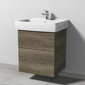 Sanipa 3way Waschtischunterbau für Keramik-Waschtisch Pro A 60 cm, 2 Auszüge mit Push to open