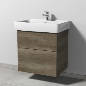 Sanipa 3way Waschtischunterbau für Keramik-Waschtisch Pro A 65 cm, 2 Auszüge mit Push to open