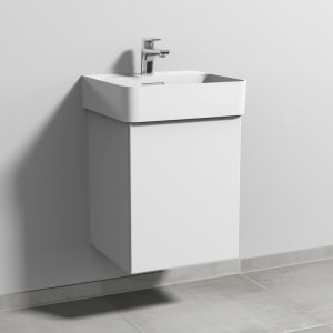Sanipa 3way Waschtischunterbau für Keramik-Waschtisch Val 45 cm, 1 Tür, Anschlag rechts, mit Push to open
