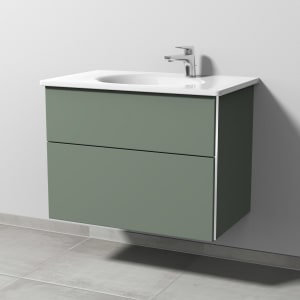 Sanipa 3way Waschtischunterbau für Keramik-Waschtisch Antao 75,5 cm, 2 Auszüge mit Griffleisten