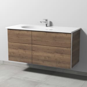 Sanipa 3way Waschtischunterbau für Keramik-Waschtisch Antao 115,5 cm, 4 Auszüge mit Griffleisten