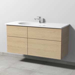 Sanipa 3way Waschtischunterbau für Keramik-Waschtisch Antao 115,5 cm, 4 Auszüge mit Push to open