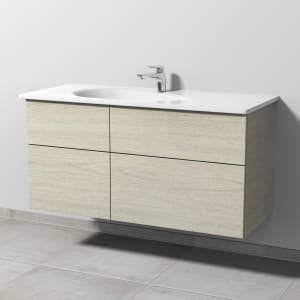 Sanipa 3way Waschtischunterbau für Keramik-Waschtisch Antao 115,5 cm, 4 Auszüge mit Push to open