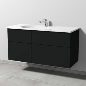 Sanipa 3way Waschtischunterbau für Keramik-Waschtisch Antao 115,5 cm, 4 Auszüge mit Push to open