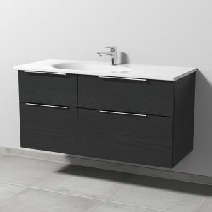 Sanipa 3way Waschtischunterbau für Keramik-Waschtisch Antao 115,5 cm, 4 Auszüge mit Aufsatzgriffen