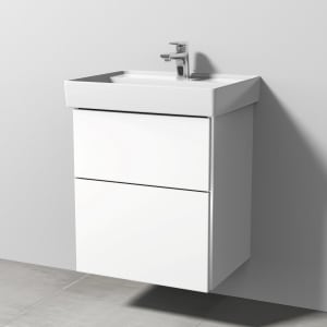Sanipa 3way Waschtischunterbau für Keramik-Waschtisch Collaro 55 cm, 2 Auszüge mit Griffleisten