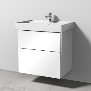 Sanipa 3way Waschtischunterbau für Keramik-Waschtisch Collaro 65 cm, 2 Auszüge mit Griffleisten