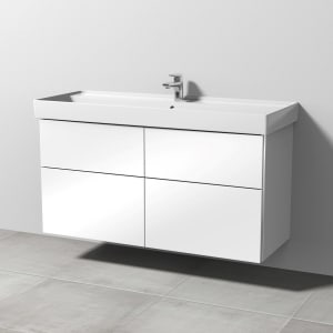 Sanipa 3way Waschtischunterbau für Keramik-Waschtisch Collaro 120 cm, 4 Auszüge mit Griffleisten