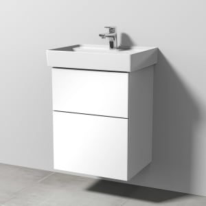 Sanipa 3way Waschtischunterbau für Keramik-Waschtisch Collaro 50 cm, 2 Auszüge mit Push to open